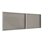 DOOR-242460-P HD Ramps Polished Aluminum Door Upgrade for 60 W x 24 H Trailer Cabinet 2