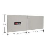 DOOR-242460-P HD Ramps Polished Aluminum Door Upgrade for 60 W x 24 H Trailer Cabinet 3