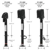 ETJ-3500 Elevate Outdoor Electric Trailer Jack - 3500 lb Capacity 2