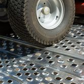 F05-79-048-HINGE-MC 48 L x 79 W Heavy-Duty Bi-Fold Aluminum Trailer Ramps for MotorcycleATVUTVGolf Cart 5