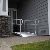 GATEWAY3GTLHR05 5 L x 3 W EZ-ACCESS GATEWAY 3G Aluminum Wheelchair Access Ramp with Two-Line Handrails 1