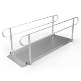 GATEWAY3GTLHR08 8 L x 3 W EZ-ACCESS GATEWAY 3G Aluminum Wheelchair Access Ramp with Two-Line Handrails