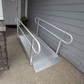 GATEWAY3GTLHR09 9 L x 3 W EZ-ACCESS GATEWAY 3G Aluminum Wheelchair Access Ramp with Two-Line Handrails 2