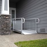 GATEWAY3GVPHR04 4 L x 3 W EZ-ACCESS GATEWAY 3G Aluminum Wheelchair Access Ramp with Vertical Picket Handrails 1
