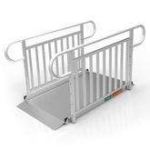 GATEWAY3GVPHR05 5 L x 3 W EZ-ACCESS GATEWAY 3G Aluminum Wheelchair Access Ramp with Vertical Picket Handrails