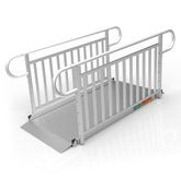 GATEWAY3GVPHR06 6 l x 3 W EZ-ACCESS GATEWAY 3G Aluminum Wheelchair Access Ramp with Vertical Picket Handrails
