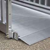 GATEWAY3GVPHR08 8 L x 3 W EZ-ACCESS GATEWAY 3G Aluminum Wheelchair Access Ramp with Vertical Picket Handrails 3