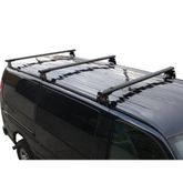 H3218B Black Aluminum H3 Rack 3 Bar System for a Chevy Express 1996-On