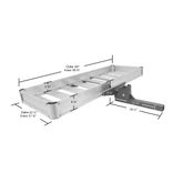 HCCA-FOLDING-60 Elevate Outdoor Folding Aluminum Tray Premium Cargo Carrier - 60 3