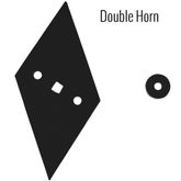 CL-HORN-D Double Trumpet Marine Horn - 18-12 long 109DB HORN-D__5