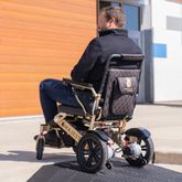 IQ7000AF-LE-MAX-BRZ-TB ComfyGo Majestic 20AH Remote-Controlled Electric Wheelchair wAuto-Fold - Bronze FrameTaba Faux Leather 5