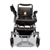 IQ7000AF-LE-SLV-BLK ComfyGo Majestic 12AH Remote-Controlled Electric Wheelchair wAuto-Fold - Silver FrameBlack Faux Leather 4