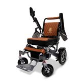 IQ7000AF-LE-SLV-TB ComfyGo Majestic 12AH Remote-Controlled Electric Wheelchair wAuto-Fold - Silver FrameTaba Faux Leather 3