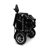 IQ7000LE-MAX-BLK-BLK ComfyGo Majestic 20AH Remote-Controlled Electric Wheelchair - Black FrameBlack Faux Leather 7