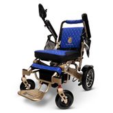 IQ7000LE-MAX-BRZ-BLU ComfyGo Majestic 20AH Remote-Controlled Electric Wheelchair - Bronze FrameBlue Faux Leather 4