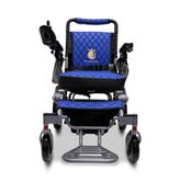 IQ7000LE-MAX-SLV-BLU ComfyGo Majestic 20AH Remote-Controlled Electric Wheelchair - Silver FrameBlue Faux Leather 4