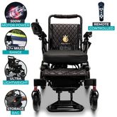 IQ7000LE-MAX-SLV-TB ComfyGo Majestic 20AH Remote-Controlled Electric Wheelchair - Silver FrameTaba Faux Leather 1