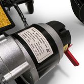 IQ8000-BRZ ComfyGo Majestic 12AH Remote-Controlled Electric Wheelchair with 175 Seat - Bronze FrameBlack Mesh Fabric 7