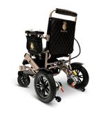 IQ8000LE-MAX-BRZ-BLK ComfyGo Majestic 20AH Remote-Controlled Electric Wheelchair with 175 Seat - Bronze FrameBlack Faux Leather 3