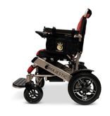 IQ8000LE-MAX-BRZ-RED ComfyGo Majestic 20AH Remote-Controlled Electric Wheelchair with 175 Seat - Bronze FrameRed Faux Leather 5