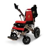 IQ8000LE-MAX-BRZ-RED ComfyGo Majestic 20AH Remote-Controlled Electric Wheelchair with 175 Seat - Bronze FrameRed Faux Leather 6