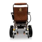 IQ8000LE-MAX-BRZ-TB ComfyGo Majestic 20AH Remote-Controlled Electric Wheelchair with 175 Seat - Bronze FrameTaba Faux Leather 5
