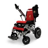 IQ8000LE-MAX-SLV-RED ComfyGo Majestic 20AH Remote-Controlled Electric Wheelchair with 175 Seat - Silver FrameRed Faux Leather 5