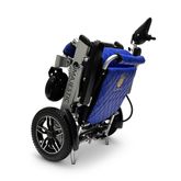 IQ8000LE-SLV-BLU ComfyGo Majestic 12AH Remote-Controlled Electric Wheelchair with 175 Seat - Silver FrameBlue Faux Leather 5