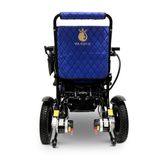 IQ8000PLUS-LE-BLK-BLU ComfyGo Majestic 12AH Remote-Controlled Electric Wheelchair with 20 Seat - Black FrameBlue Faux Leather 5
