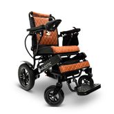 IQ8000PLUS-LE-BLK-TB ComfyGo Majestic 12AH Remote-Controlled Electric Wheelchair with 20 Seat - Black FrameTaba Faux Leather