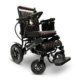 IQ8000PLUS-LE-MAX-BLK-BLK ComfyGo Majestic 20AH Remote-Controlled Electric Wheelchair with 20 Seat - Black FrameBlack Faux Leather