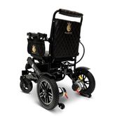 IQ8000PLUS-LE-MAX-BLK-BLK ComfyGo Majestic 20AH Remote-Controlled Electric Wheelchair with 20 Seat - Black FrameBlack Faux Leather 3