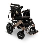IQ8000PLUS-LE-MAX-BRZ-BLK ComfyGo Majestic 20AH Remote-Controlled Electric Wheelchair with 20 Seat - Bronze FrameBlack Faux Leather