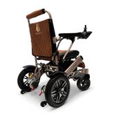 IQ8000PLUS-LE-MAX-BRZ-TB ComfyGo Majestic 20AH Remote-Controlled Electric Wheelchair with 20 Seat - Bronze FrameTaba Faux Leather 3