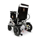 IQ8000PLUS-LE-MAX-SLV-BLK ComfyGo Majestic 20AH Remote-Controlled Electric Wheelchair with 20 Seat - Silver FrameBlack Faux Leather 3