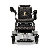 IQ8000PLUS-LE-SLV-BLK ComfyGo Majestic 12AH Remote-Controlled Electric Wheelchair with 20 Seat - Silver FrameBlack Faux Leather 4