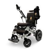 IQ8000PLUS-LE-SLV-BLK ComfyGo Majestic 12AH Remote-Controlled Electric Wheelchair with 20 Seat - Silver FrameBlack Faux Leather 6