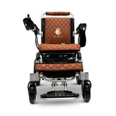IQ8000PLUS-LE-SLV-TB ComfyGo Majestic 12AH Remote-Controlled Electric Wheelchair with 20 Seat - Silver FrameTaba Faux Leather 4