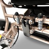 IQ8000PLUS-MAX-BRZ ComfyGo Majestic 20AH Remote-Controlled Electric Wheelchair with 20 Seat - Bronze FrameBlack Mesh Fabric 6