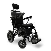 IQ9000AR-BLK ComfyGo Majestic Remote-Controlled Electric Wheelchair with Auto Recline 175 Seat - Black FrameBlack Mesh Fabric