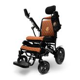 IQ9000AR-LE-BLK-TB ComfyGo Majestic Remote-Controlled Electric Wheelchair with Auto Recline 175 Seat - Black FrameTaba Faux Leather 3