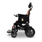 IQ9000AR-LE-BLK-TB ComfyGo Majestic Remote-Controlled Electric Wheelchair with Auto Recline 175 Seat - Black FrameTaba Faux Leather 5
