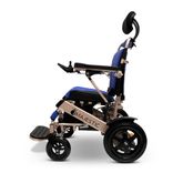 IQ9000AR-LE-BRZ-BLU ComfyGo Majestic Remote-Controlled Electric Wheelchair with Auto Recline 175 Seat - Bronze FrameBlue Faux Leather 4