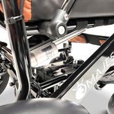 IQ9000AR-LE-BRZ-BLU ComfyGo Majestic Remote-Controlled Electric Wheelchair with Auto Recline 175 Seat - Bronze FrameBlue Faux Leather 7