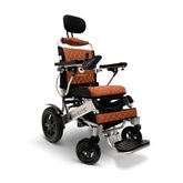 IQ9000AR-LE-SLV-TB ComfyGo Majestic Remote-Controlled Electric Wheelchair with Auto Recline 175 Seat - Silver FrameTaba Faux Leather