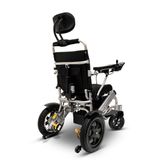 IQ9000AR-SLV ComfyGo Majestic Remote-Controlled Electric Wheelchair with Auto Recline 175 Seat - Silver FrameBlack Mesh Fabric 5