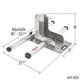 CL-KAFE-4065 40 to 63-34 W Kafe No Bolt No Drill Motorcycle Wheel Chock KAFE-4065__6