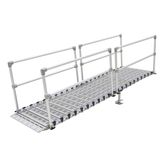 M36-20-2 20 Silver Spring Roll-Tek Modular Ramp Kit with Two Handrails