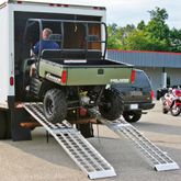 CL-MF2-10838 9 L x 19 W Big Boy Aluminum 4-Beam Dual Runner Folding ATV Ramps MF2-10838__2