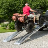 CL-MF2-12014-EZ 10 L x 14 W Big Boy EZ Rizer Aluminum Arched Dual Runner Folding ATV Ramps MF2-12014-EZ__1